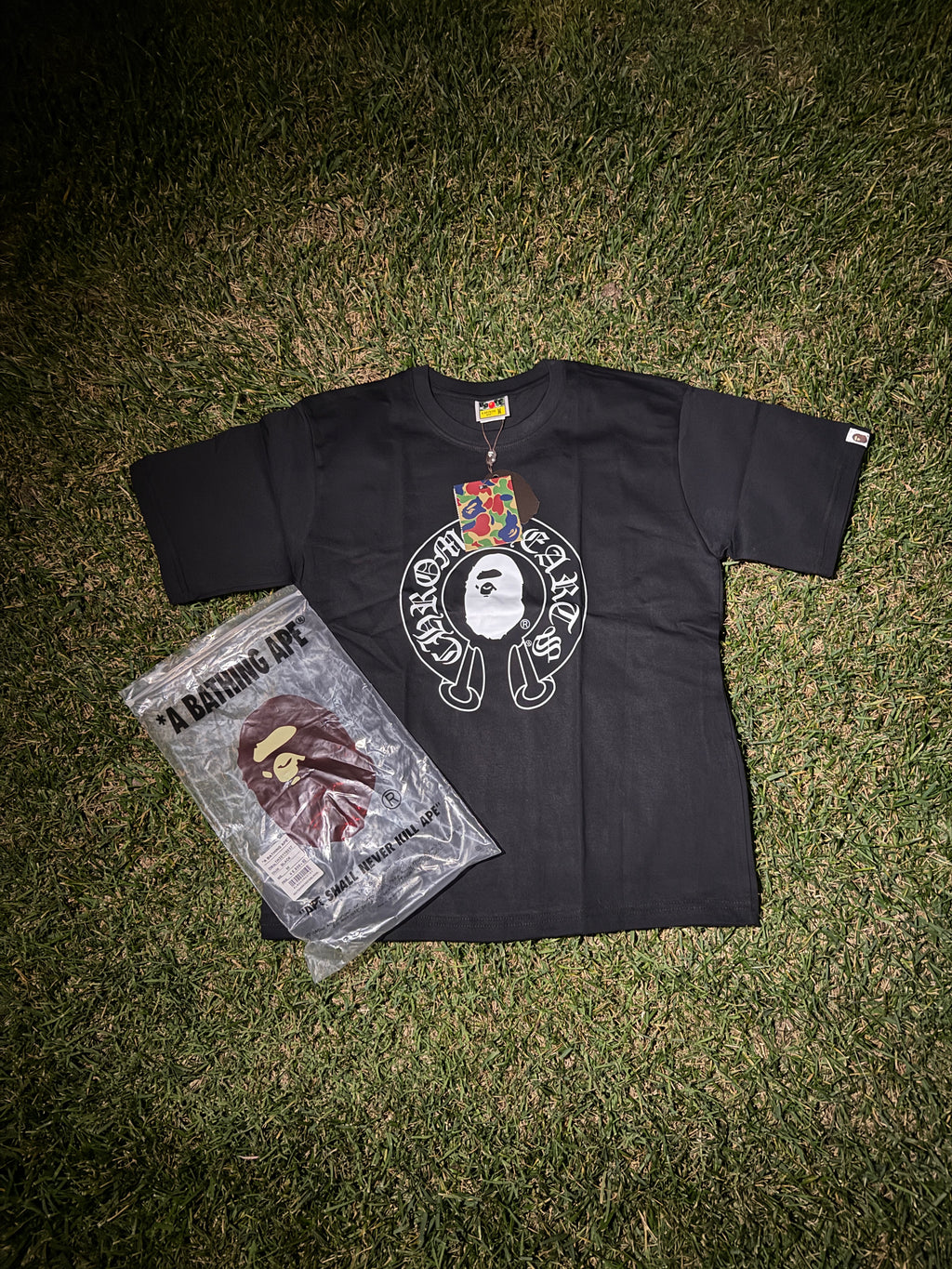 bape x chromeheart black