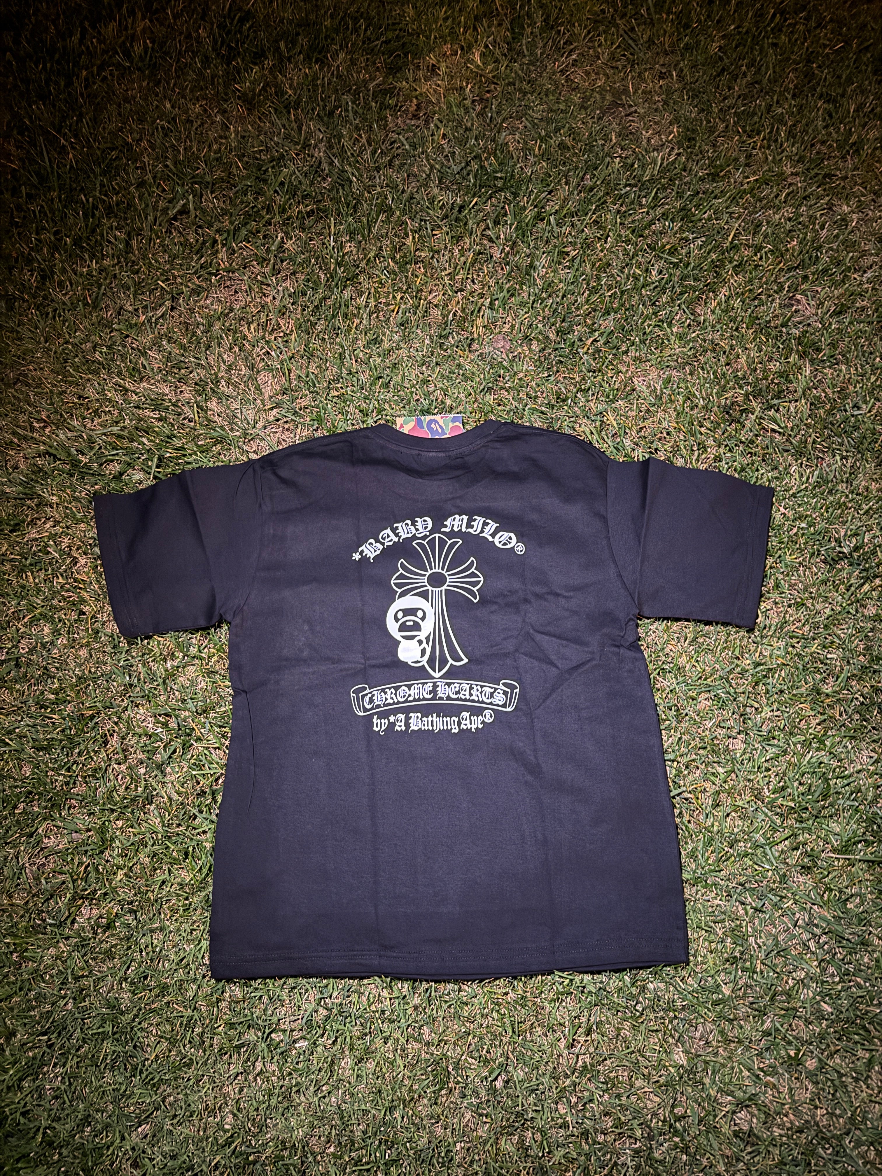 bape x chromeheart black